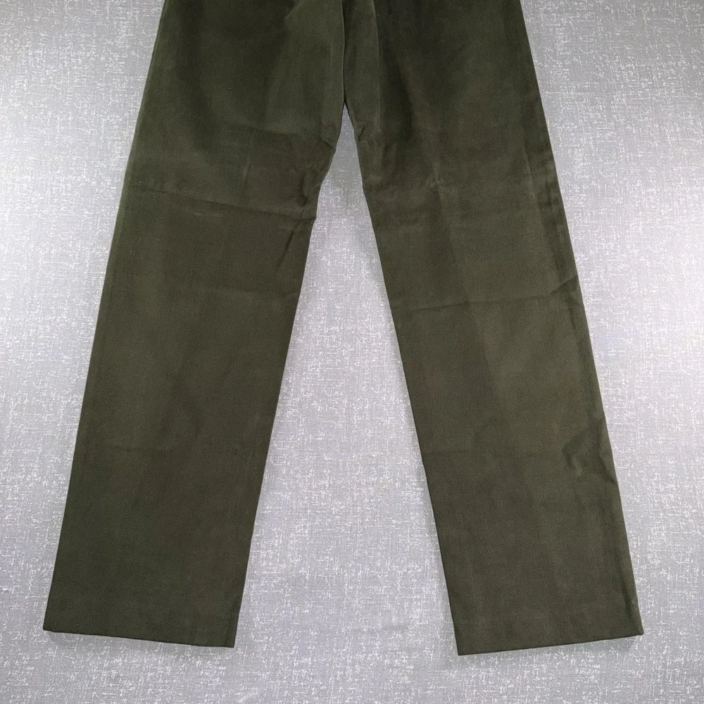 Banana Republic Chino Pants Mens 35x34 Green Cotton Straight Leg 5-Pocket Casual